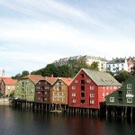 Kleurrijke huizen Trondheim